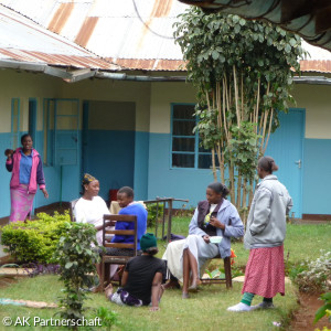 Einige Gebäude auf dem Gelände in Mwika